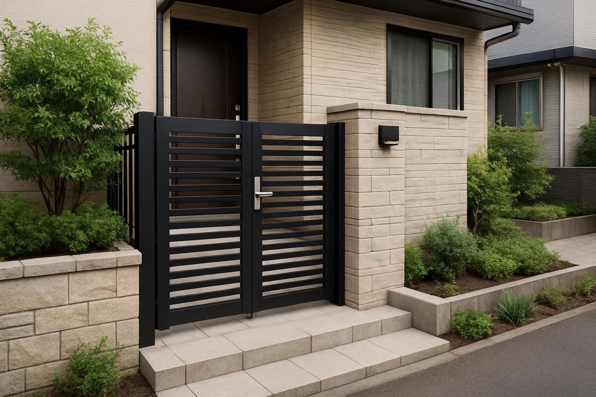 玄関アプローチ 門 リノベーション 防犯