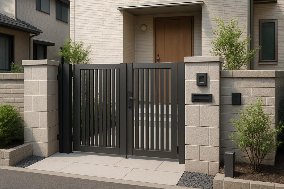 玄関アプローチ 門 リノベーション 防犯