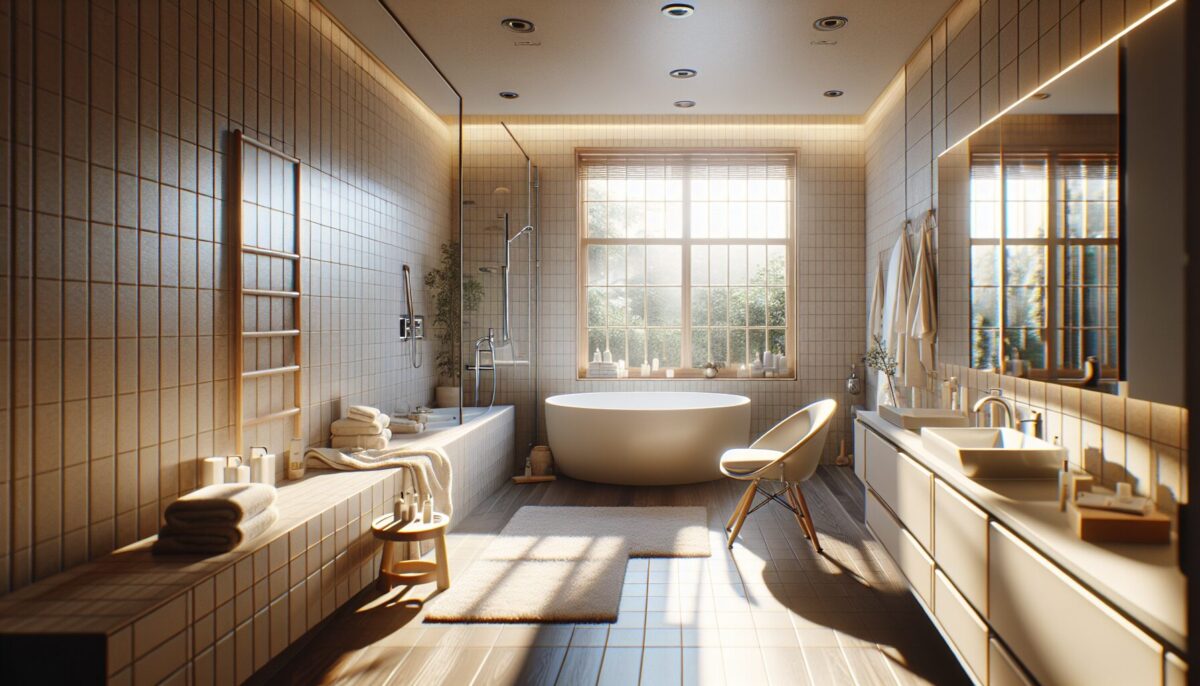 SCENE:工務店の担当者が顧客とリノベーション後のアフターサポートについて説明している様子。