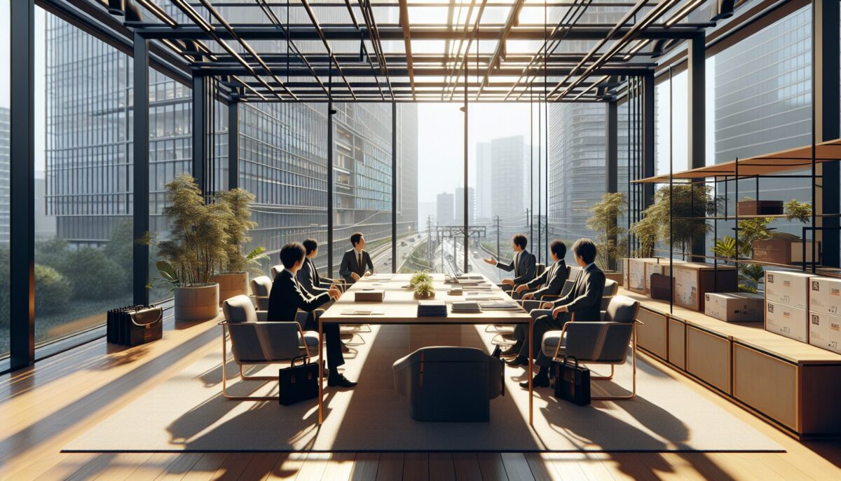 SCENE:コンサルタントと工務店の経営者が打ち合わせをしている様子