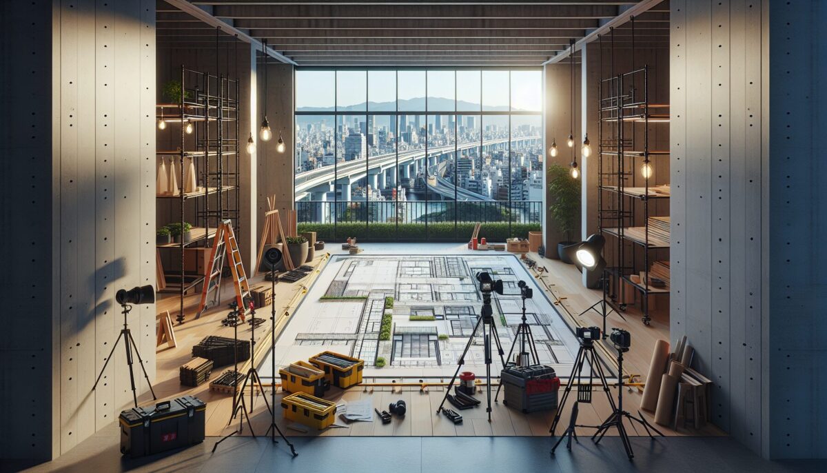 SCENE: テラス増築の見積もりを比較検討する様子